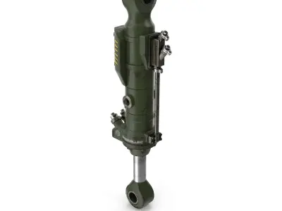 Sci-fi hydraulic plunger 3D model