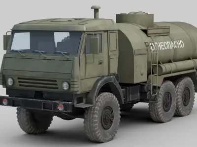 KAMAZ Fuel Truck 3D model