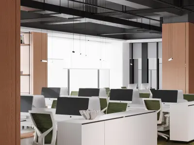 office interior 3D model 2