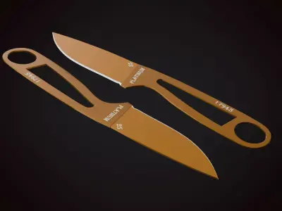 Knife 1 F Low-poly 3D model