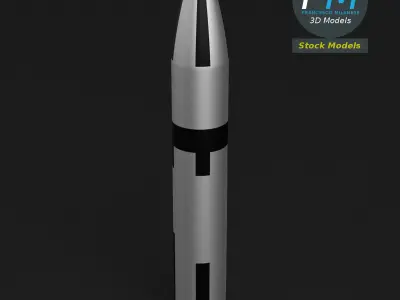 Stylized Polaris A3 Missile 3D model