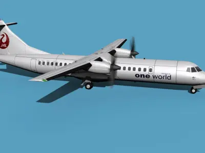 ATR  ATR-72-600 Hokkaido Air System HAC 3D model
