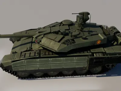 T90M Lowpolygon Low-poly 3D model