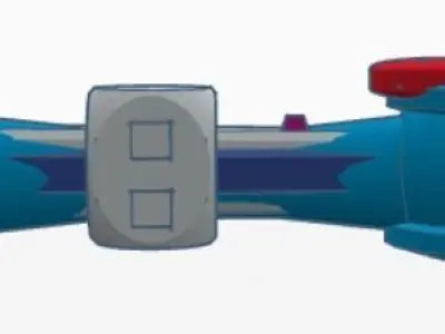 2257 warship 3D print model