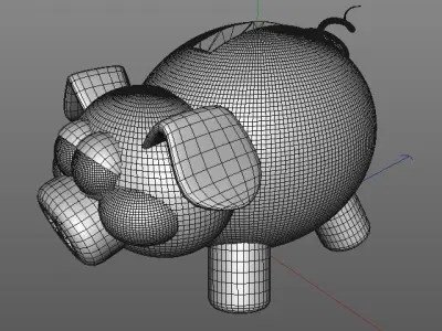 Piggy bank 3D model