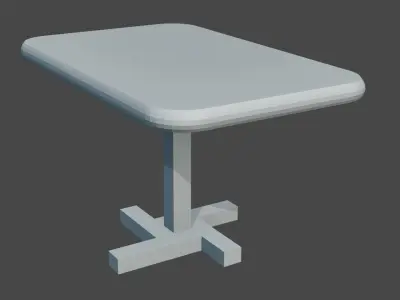 Coffee table Free low-poly 3D model