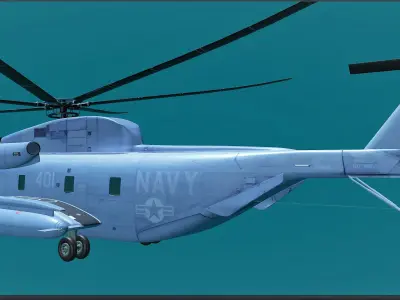 CH 53 Sea Stallion helicopter Free 3D model