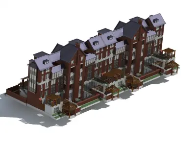 Villa apartment building 3D model