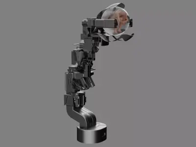 Metal and Glass Cocoon 3D model