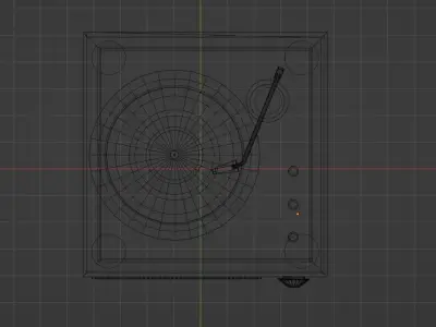 Vinyl player 3D model