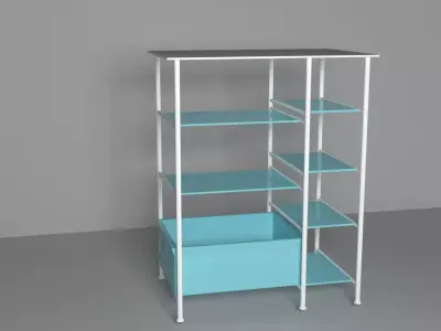 furniture cupboard Low-poly 3D model