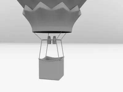 Hot Air Balloon 3D model 4