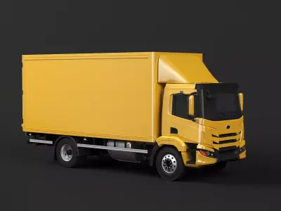 Modern Generic EU Cargo Truck 3D model