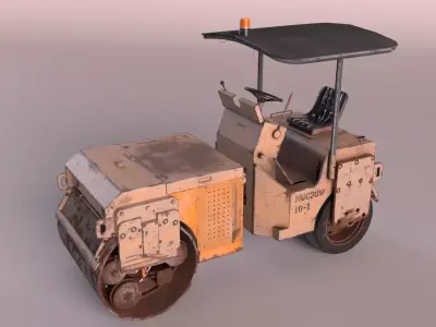 Construction roller Blender file 3D model