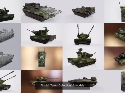 Finnish Tanks Collection 3D Model Pack