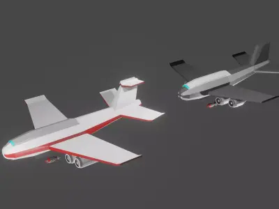 Heavy war Bombardier carrying Heavy Nuke Bomb  Free low-poly 3D model