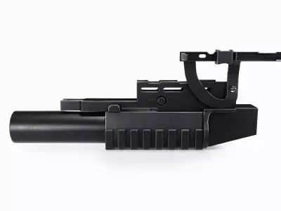 AG-40 Grenade Launcher Low-poly 3D model