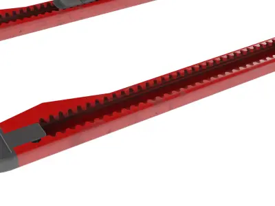 Retractable Craft Knife Low-poly 3D model