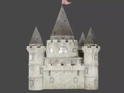 Castle Low-poly 3D model purchase