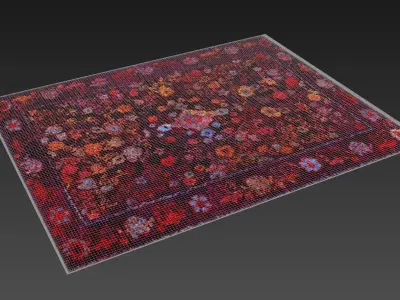 Gertrudis Medallion Rug  Free 3D model