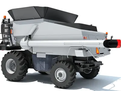 Combine Harvester 3D model 6