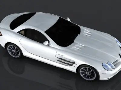 Mercedes-Benz SLR Mclaren Low-poly 3D model