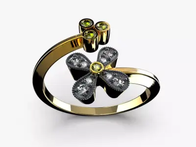 Vintage HLX Ring 3D print model