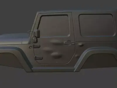 Jeep upper body 3D model by im3dking