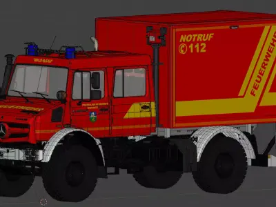 Fire Unimog 3D model