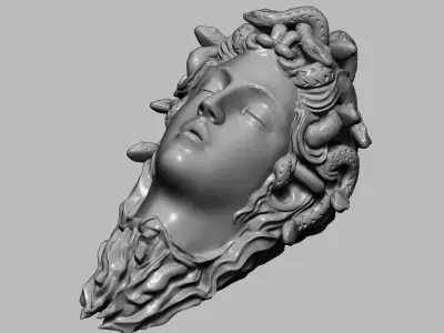 Medusa gorgon jewelry pendant 3D print model
