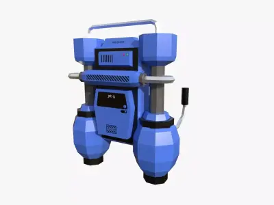 Jetpack Low Poly G03 - SciFi Character Design Low-poly 3D model