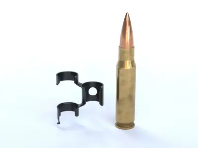 Linked  Ammo Nato Belt Low-poly 3D model