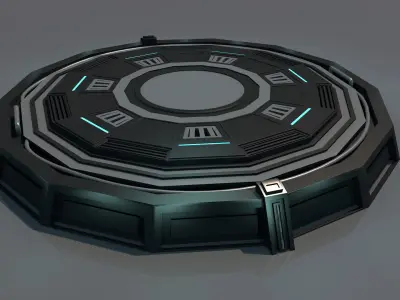 Landing platform 3D model