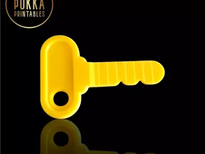 Cozy Coupe Replacement Key STL for  little Tikes Ride On Cars 3D print model