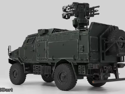 SPZR Poprad Anti-Aircraft Missile System 3D print model