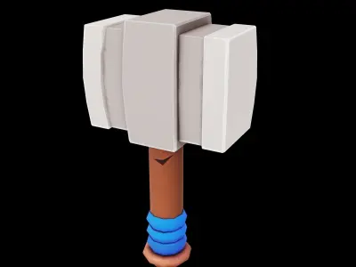 weapons pack stylized cartoon  Low-poly 3D model