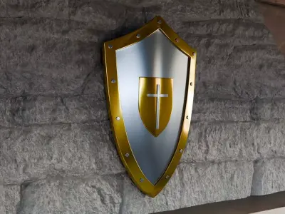 Medieval Metal Sword and Shield Pack - Game and Cinematic