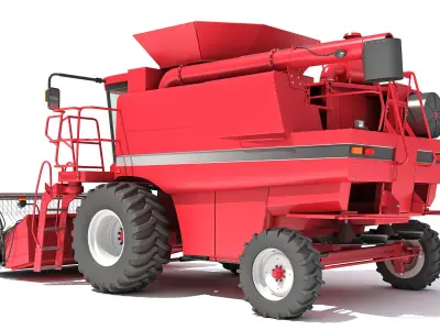 Combine Harvester 3D model 23