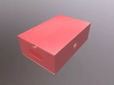 Packaging Red Box 3D model