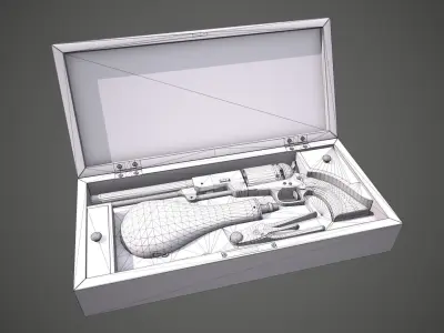Gun Box COLT WALKER MODEL 1847 3D model