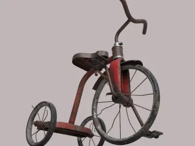 Old Tricycle 3D model