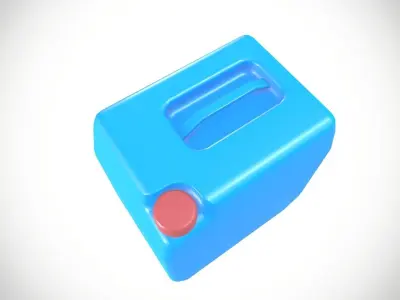 Petrol Can Low-poly 3D model buy