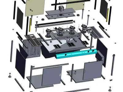 BMC plastic sealed stator cleaning machine 3D model