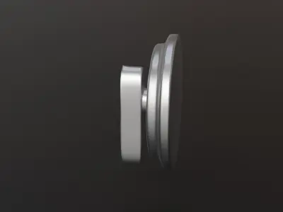 Door Lock Metal Low-poly 3D model