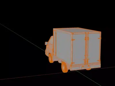 Nissan Vanette Box Truck 3D model