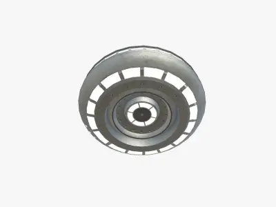 Alien Spaceship UFO A01 Steel - Sci Fi Spacecraft Design Low-poly 3D model