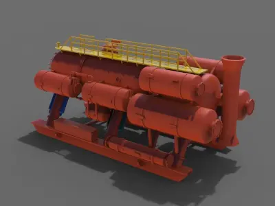 Underwater laboratory 3D print model