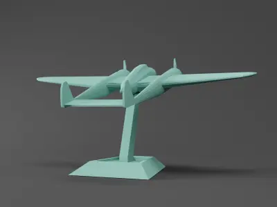 Fokker G-1 Plane 3D print model