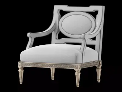 jumbo collection satin armchair 3D model