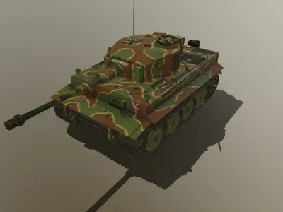 Tiger Tank E 3D model